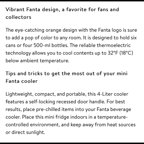🥳 HOST PICK🥳 FANTA mini fridge. - Picture 16 of 16